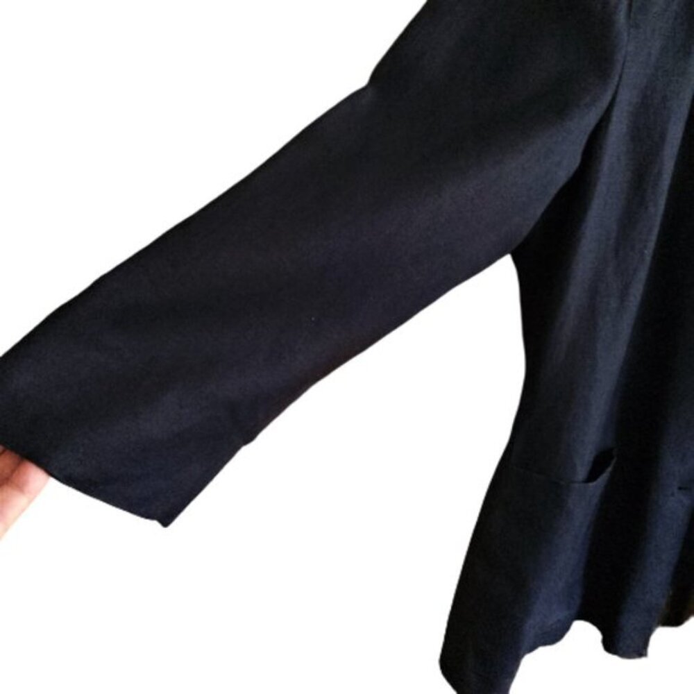 Vintage 90s navy blue chic Italian Byblos embroidered blazer jacket - Picture 6 of 11